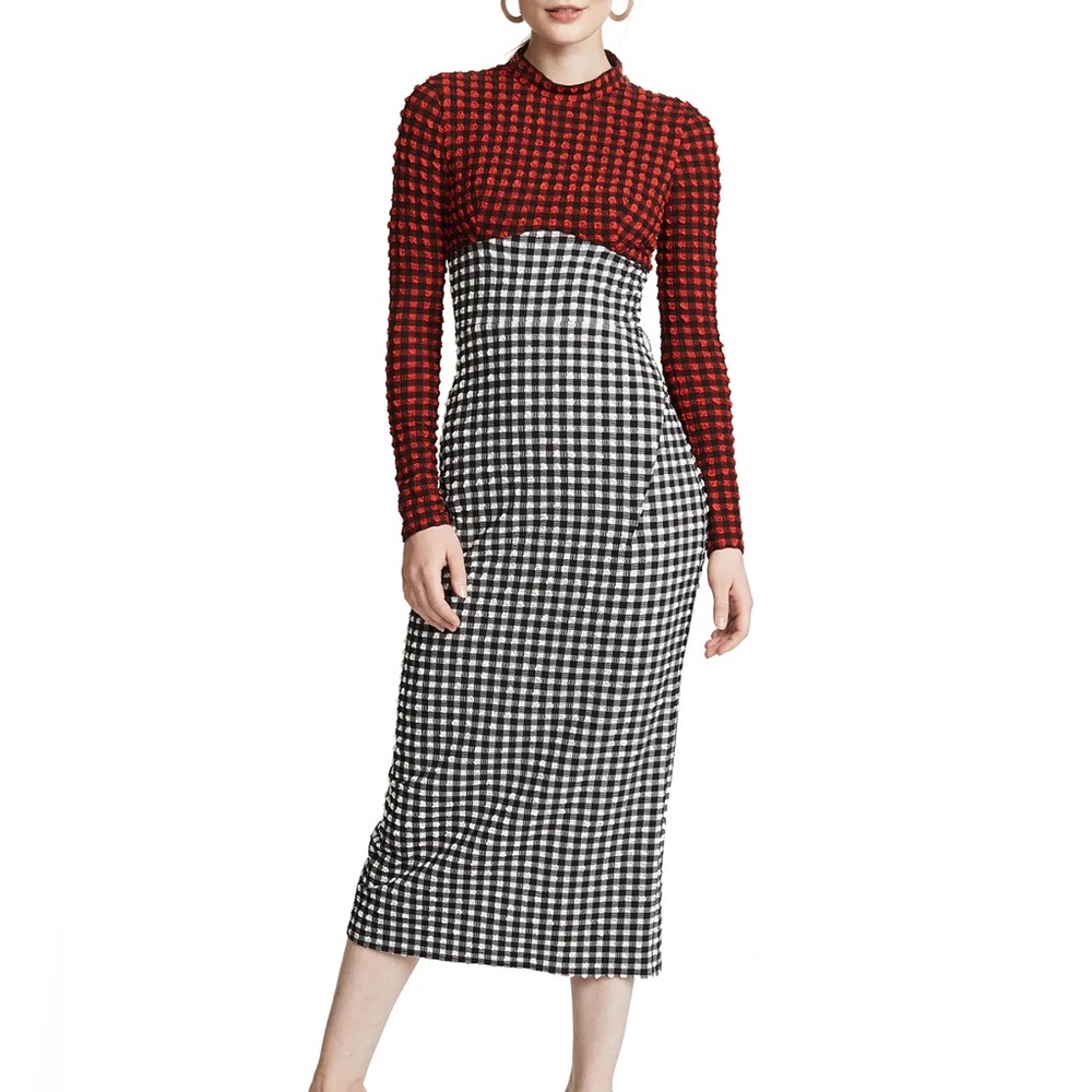Rachel Comey Converge Dress in Red / Black